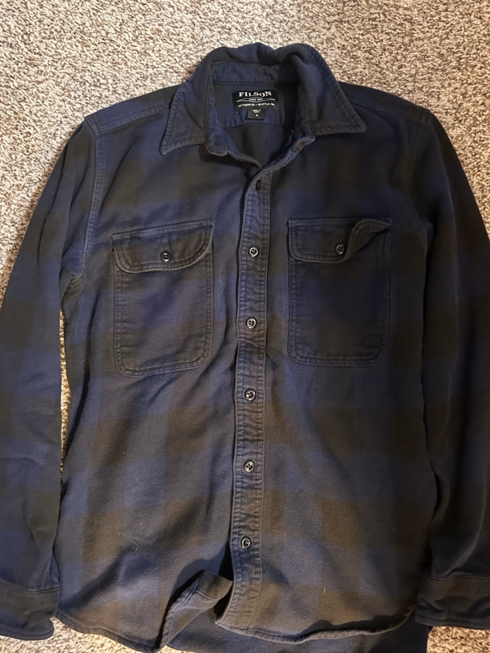 Filson Navy Plaid flannel